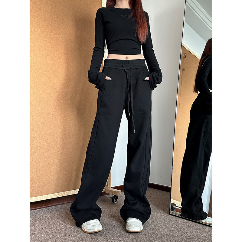 Womens New FallWinter American-Style Casual Sport Sweatpants