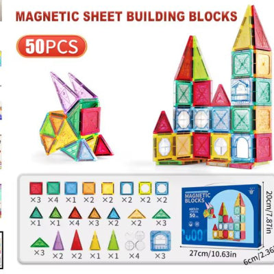 Magnetic Tiles Building Blocks Creative Construction Toy