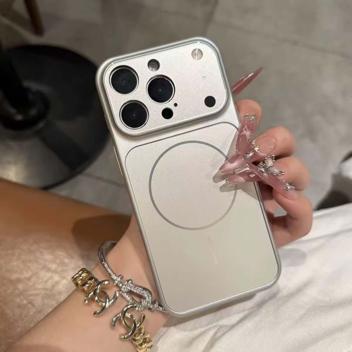 Solid Color All-inclusive Magnetic Phone Case Nano Frosted Glass For Magsafe Phone Case For I Phone 17 Air 16 15 14 13 Pro Max Magnetic Wireless Charge Armor Cover