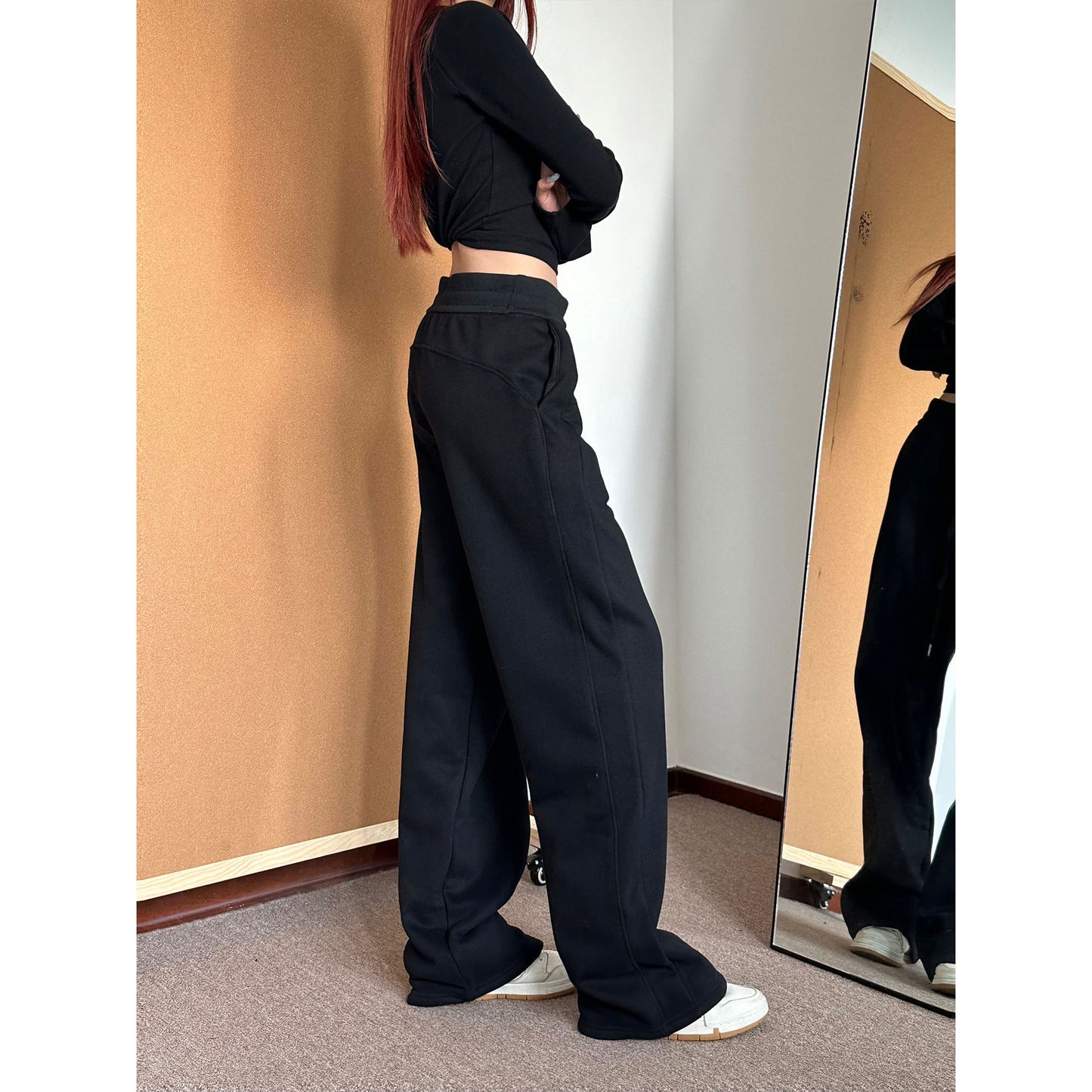Womens New FallWinter American-Style Casual Sport Sweatpants